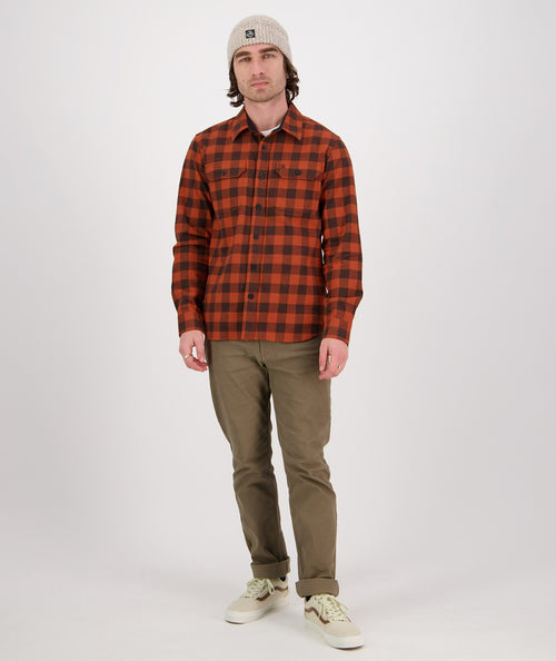 Taranaki Tailor Shirt - Rust-Brown