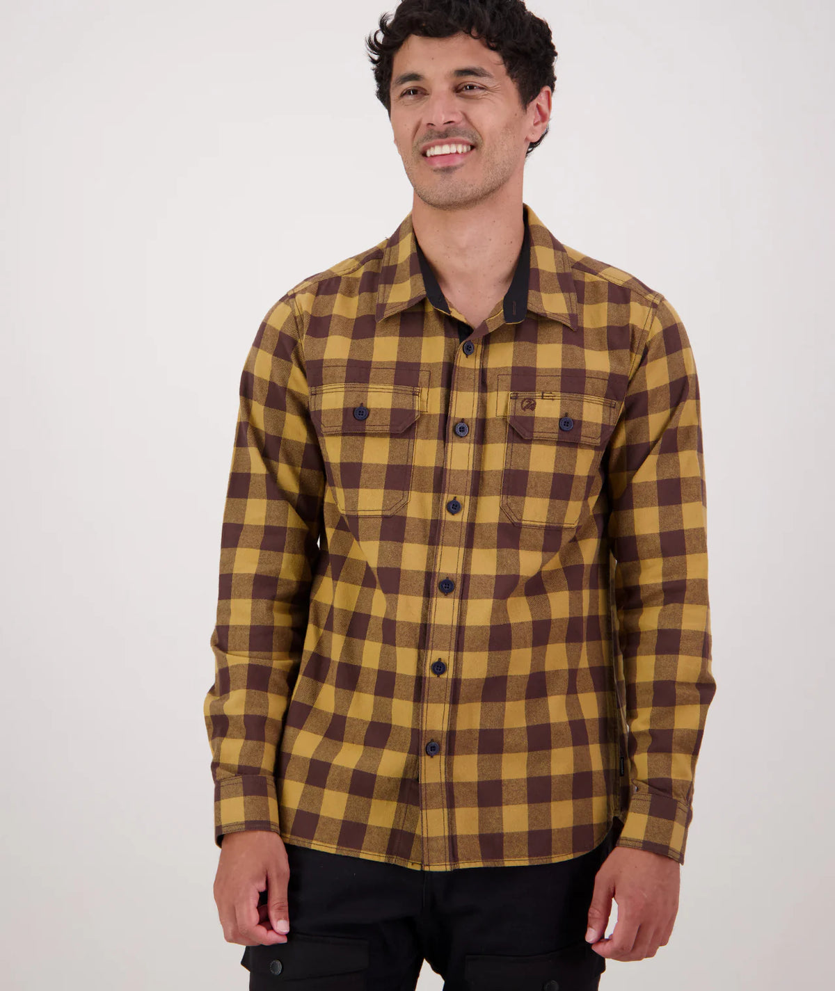 Swanndri - Taranaki Tailor Long Sleeve Shirt - Check - Espress/Cashew