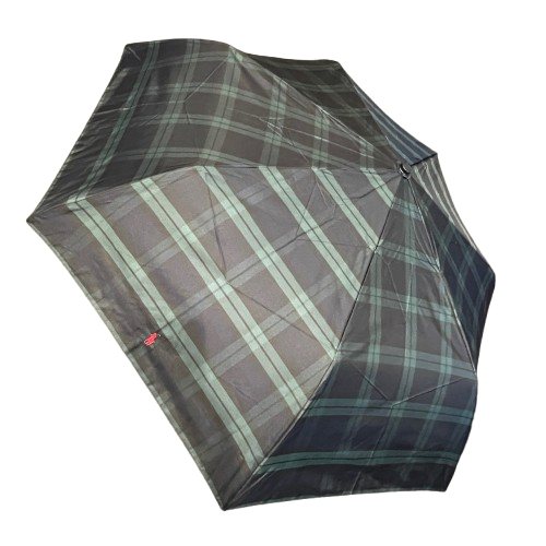 Polo Ralph Lauren - Plaid Pony Collapsible Umbrella - Green & Black