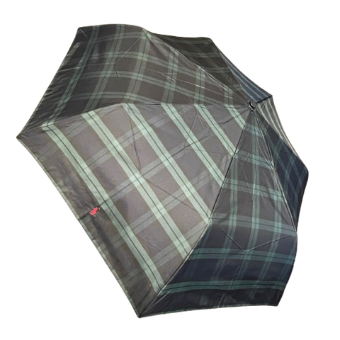 Polo Ralph Lauren - Plaid Pony Collapsible Umbrella - Green & Black