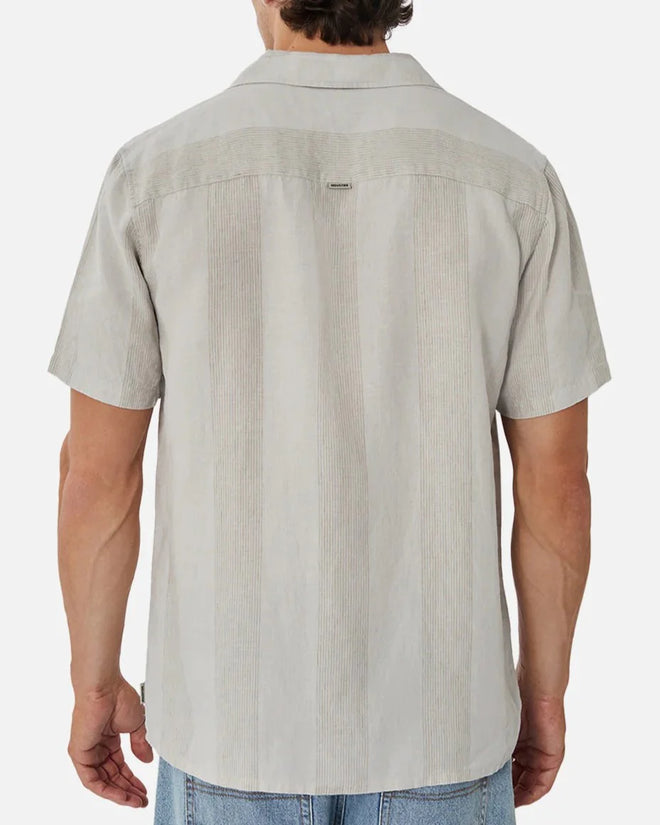 The Kanaki Short Sleeve Linen Shirt - Rock
