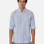 The Mattera Shirt - Stripe - Light Blue & White