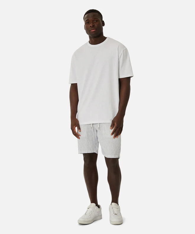 The Southwest Marina Short - Stripe - Light Blue & White