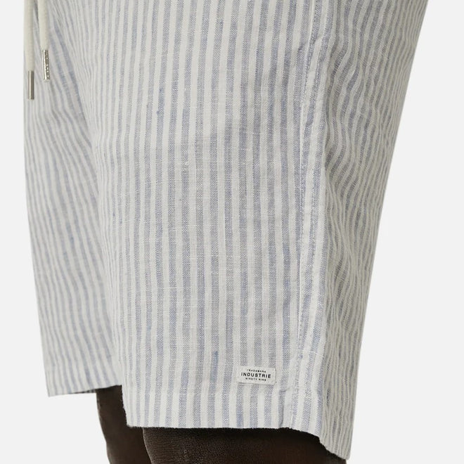 Industrie - The Southwest Marina Short - Light Blue & White Stripe