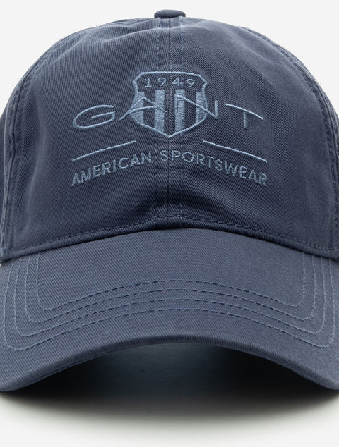 GANT - Tonal Archive Shield Cap - Dusty Navy