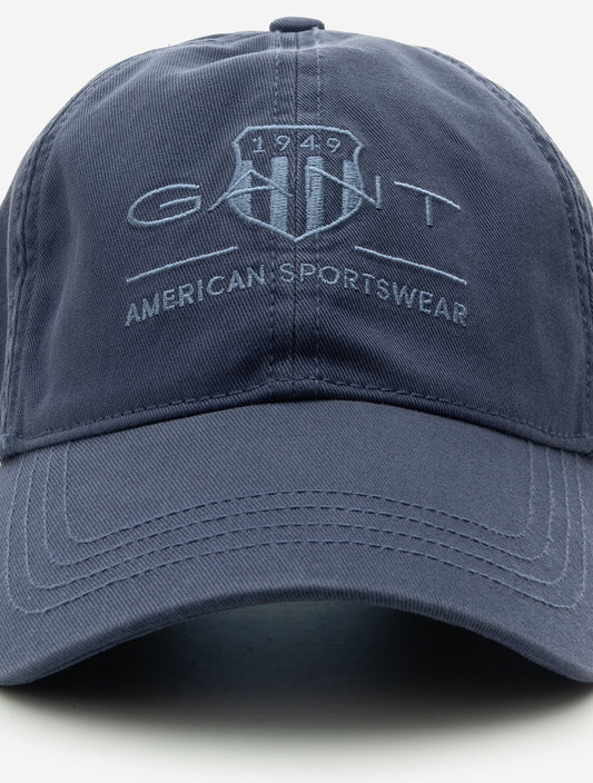 GANT - Tonal Archive Shield Cap - Dusty Navy