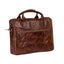 Ringers Western - Toro Briefcase - Cognac, premium full-grain leather briefcase with elegant design and durability.