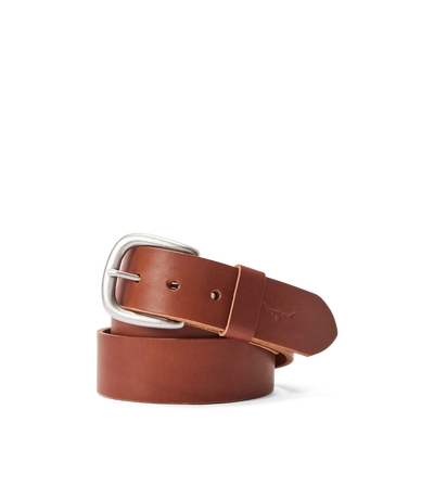 R.M.Williams - Traditional Belt - Antique Nickel Hardware - Dark Tan