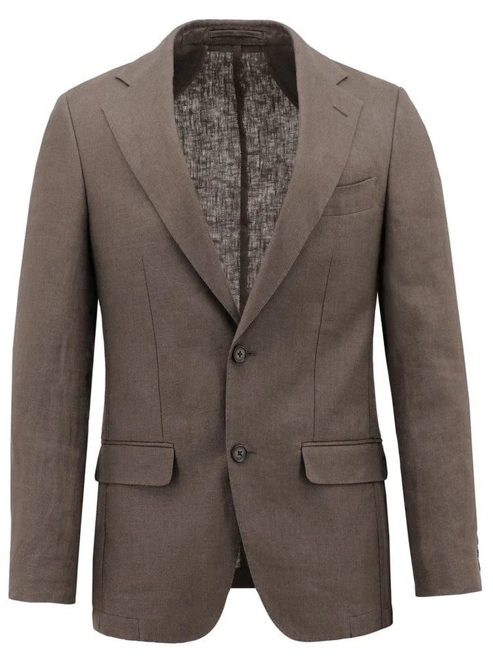 Boston Fine Tailoring - Turin - French Linen Sportscoat - Tan - lightweight and stylish linen sportscoat with classic elements