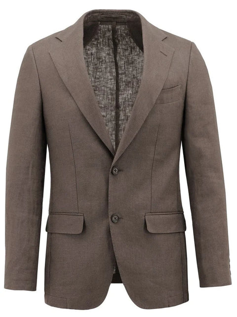 Boston Fine Tailoring - Turin - French Linen Sportscoat - Tan - lightweight and stylish linen sportscoat with classic elements