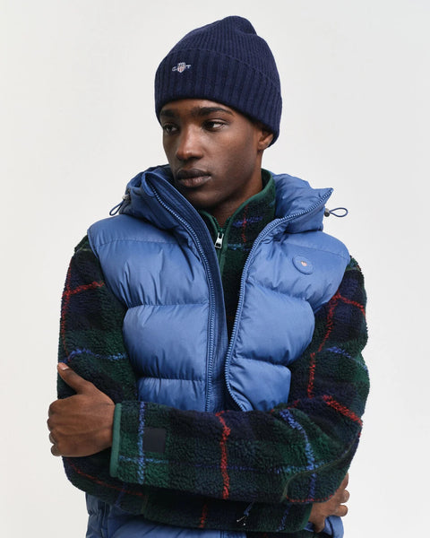 GANT - Unisex Shield Wool Beanie - Marine