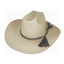 Western Panama Hat - Cuencano 3 Texan with Horsehair trim - Natural