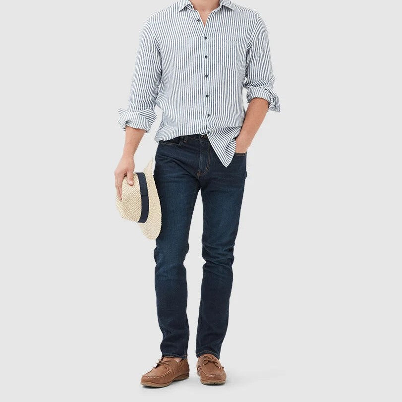 Rodd & gunn - Sutton Straight Italian Denim Jean - Dark Blue