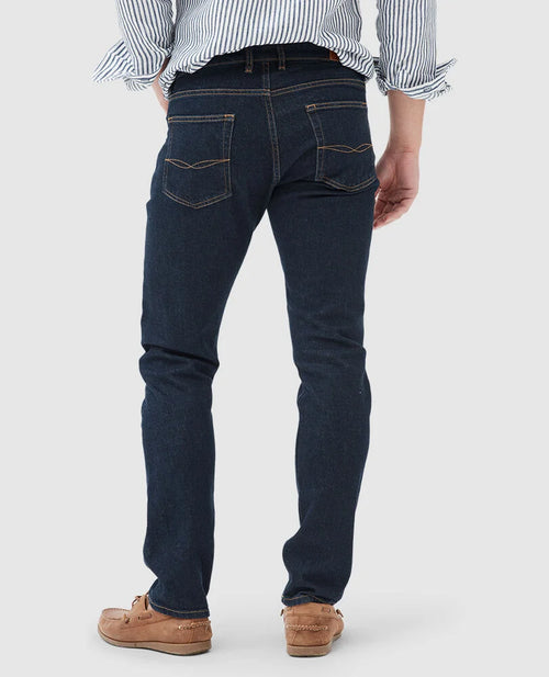 Sutton Straight Italian Denim - Dark Blue