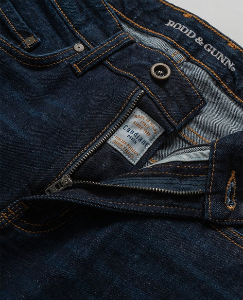 Sutton Straight Italian Denim - Dark Blue