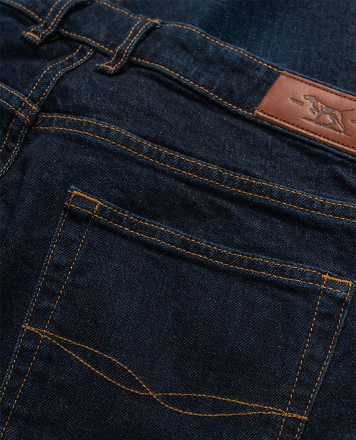 Sutton Straight Italian Denim - Dark Blue