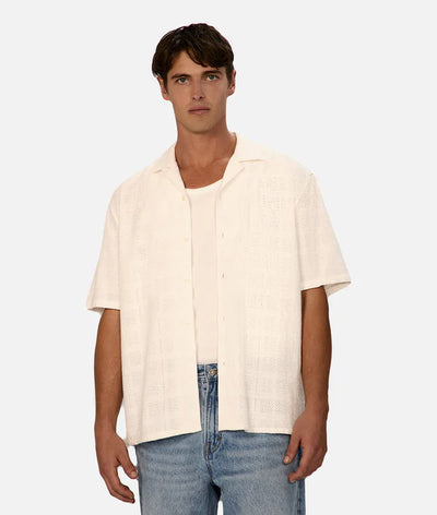 Industrie - The Venty Short Sleeve Shirt - Off White