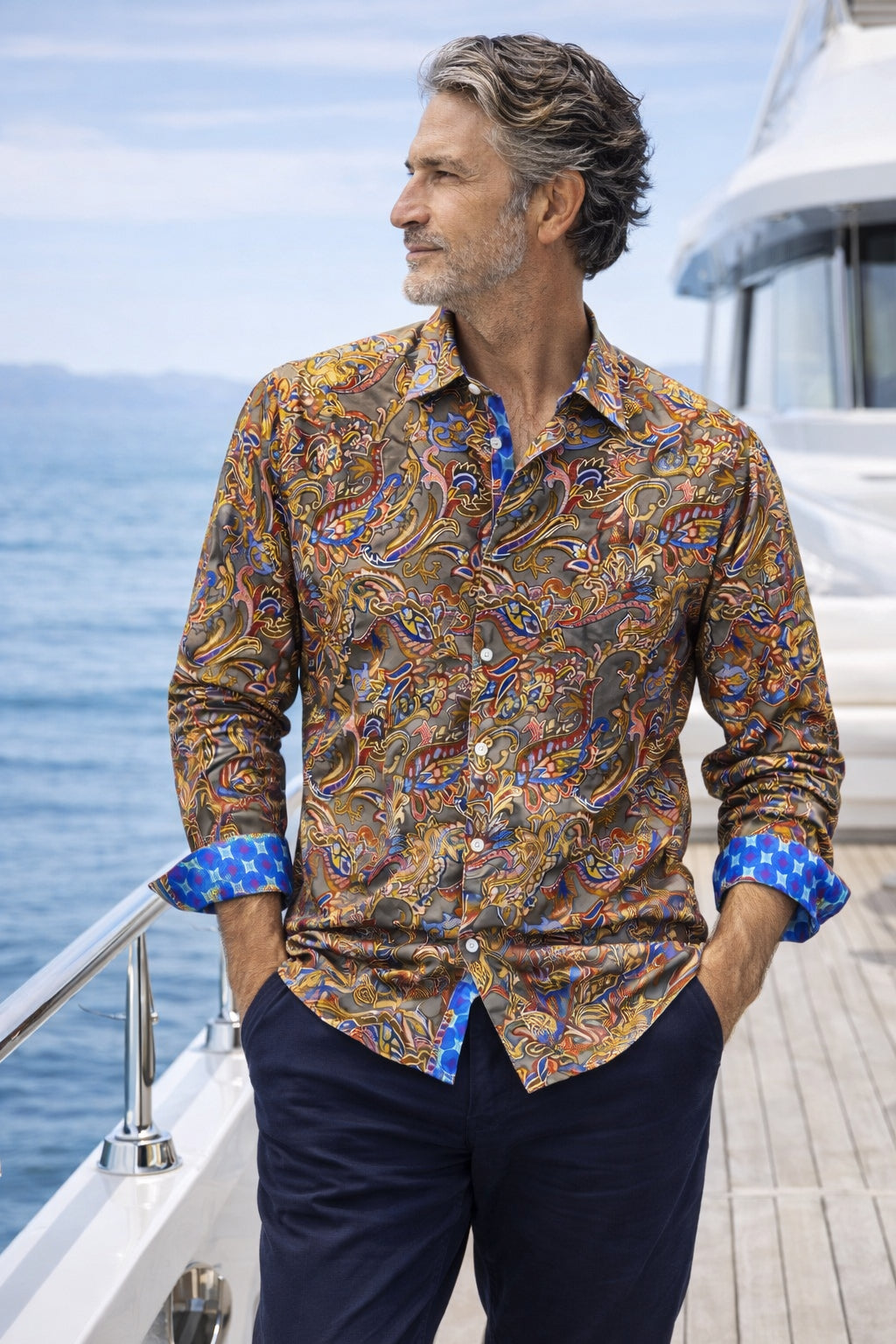 English Laundry - Villa Paisley Shirt - Jungle