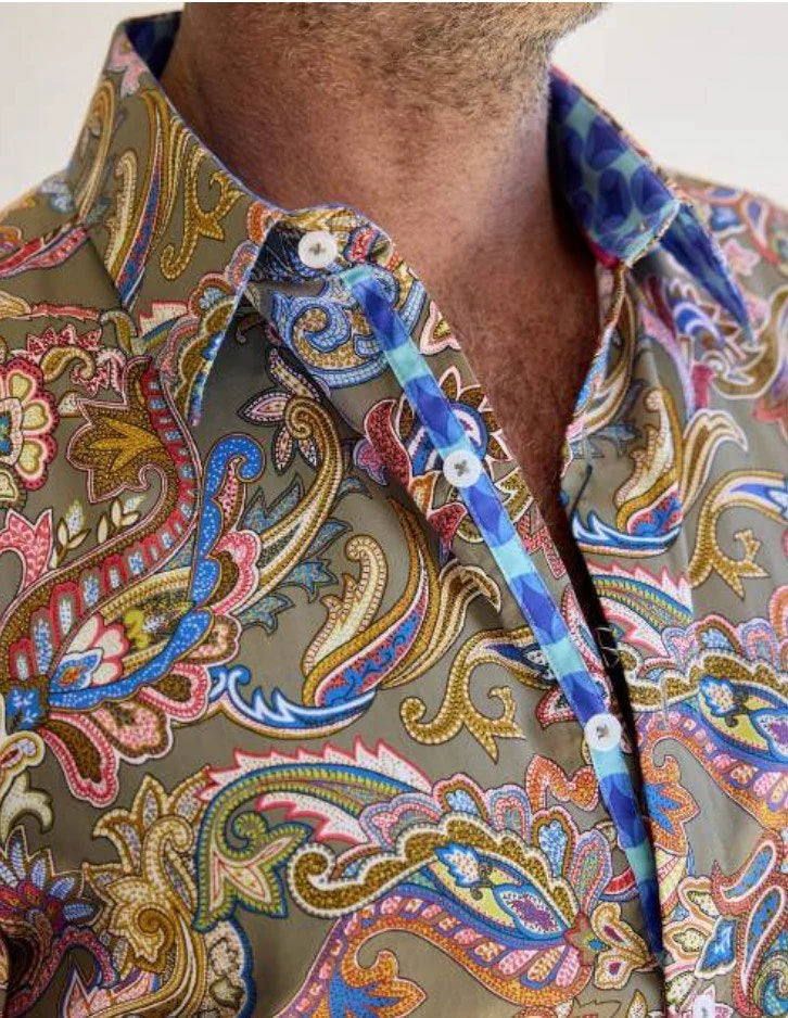 English Laundry - Villa Paisley Shirt - Jungle