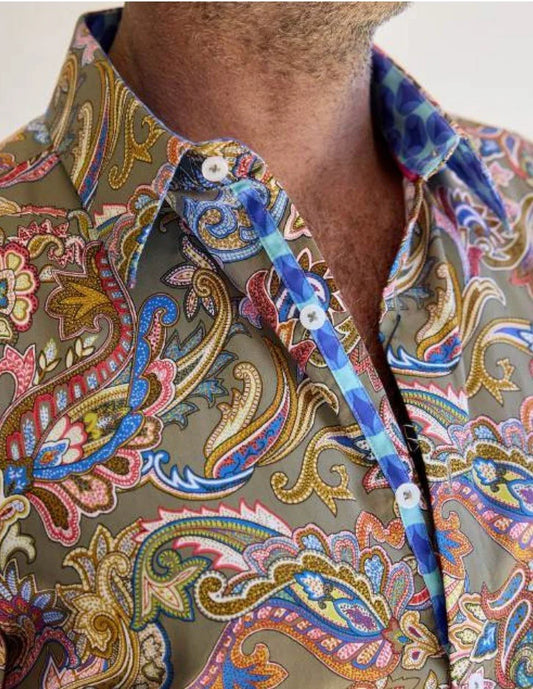 English Laundry - Villa Paisley Shirt - Jungle