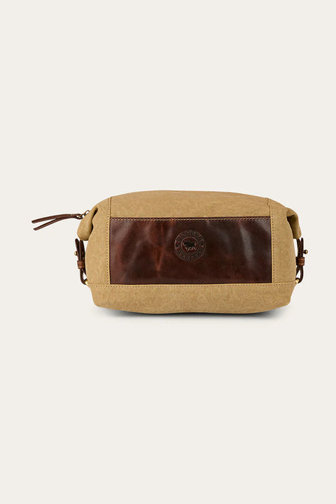 Ringers Western - Waxcanvas Toiletry Bag - Cognac