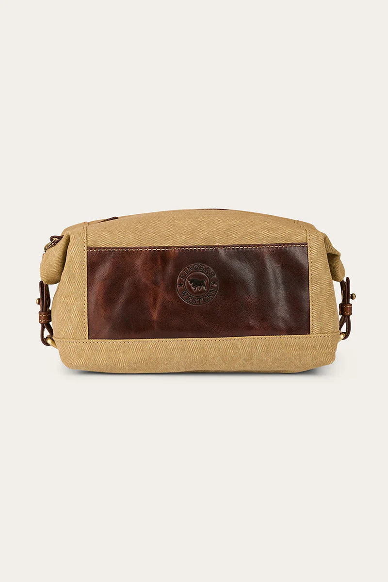 Ringers Western - Waxcanvas Toiletry Bag - Cognac