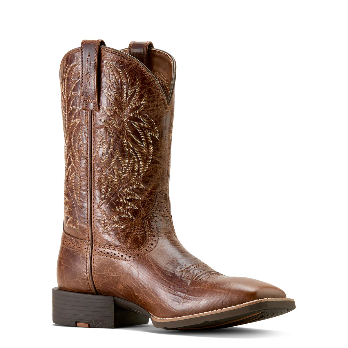 Ariat - Western Wide Square Toe Cowboy Boot - Dark Tan