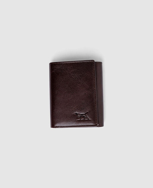 Rodd & Gunn - Westport Tri-Fold Wallet - Chocolate with RFID protection in Italian leather.