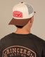 Ringers Western - Wheatbelt Trucker Cap - Off White/Chocolate