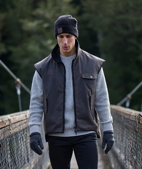 Swanndri -  Wool Glove with Fleece Lining - Unisex - Charcoal Marle