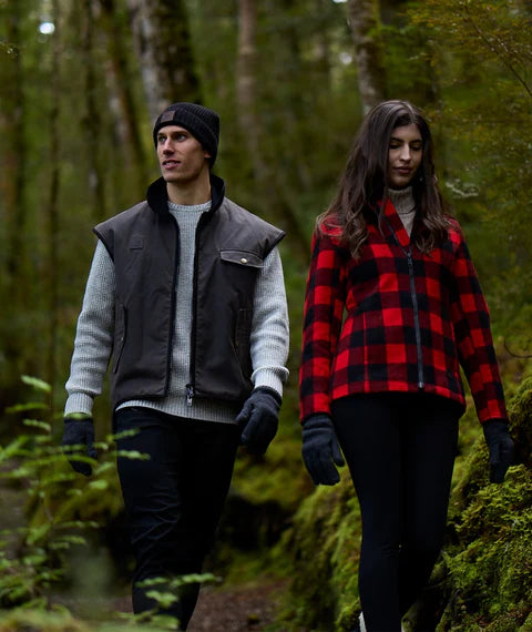 Swanndri -  Wool Glove with Fleece Lining - Unisex - Charcoal Marle