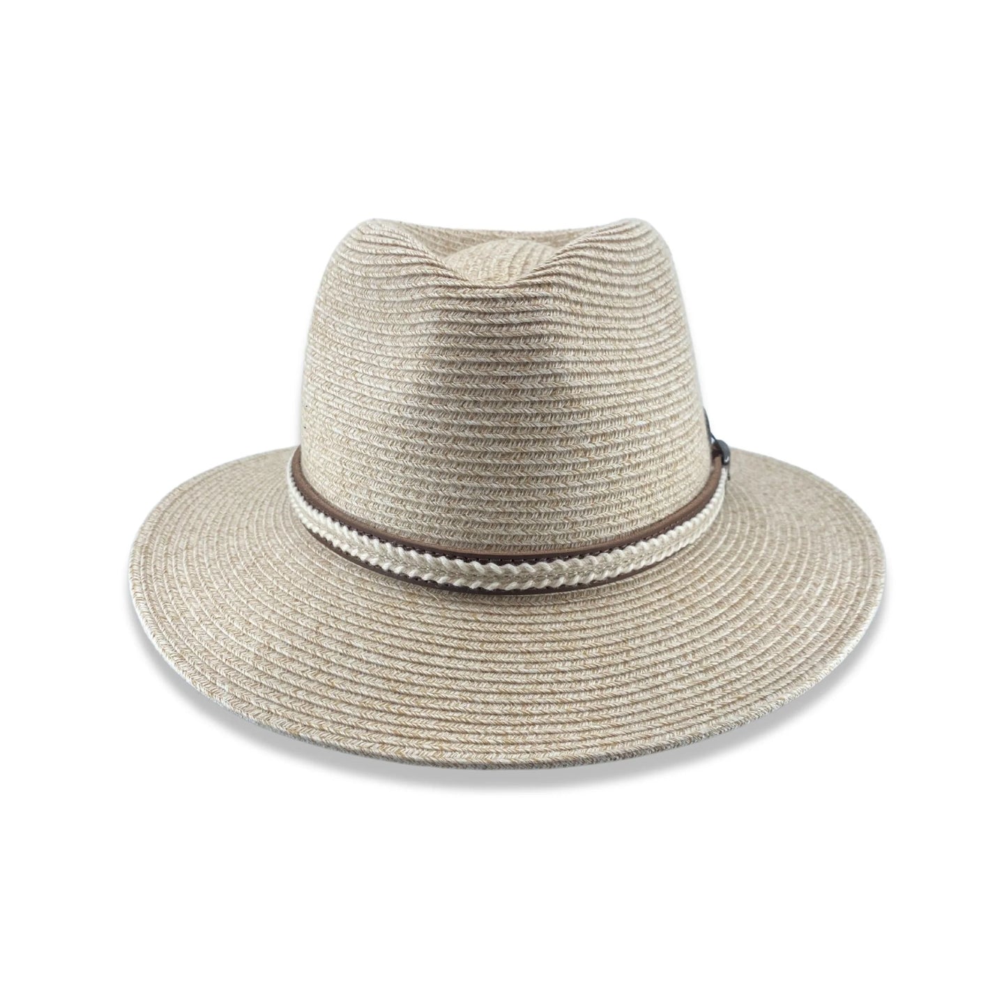 Oogee Hats - Yarrunga Creek Fedora - Oatmeal -UNISEX, stylish fedora hat with leather buckle band.