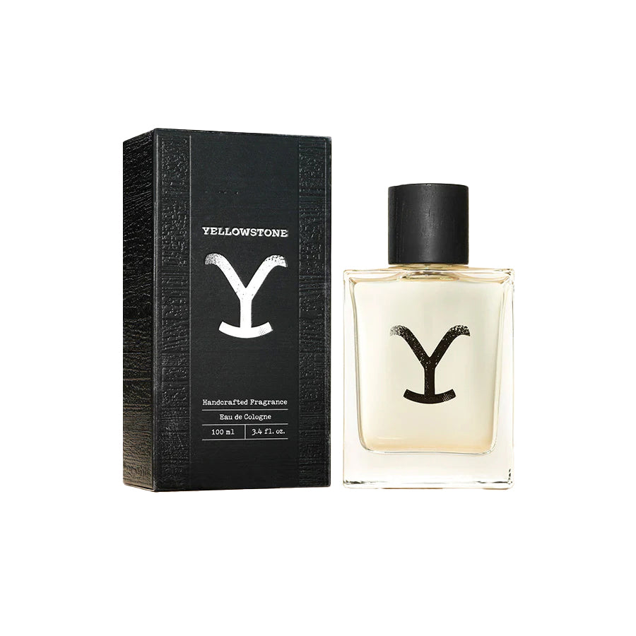 Ariat - Yellowstone - Eau de Cologne bottle and box showcasing authentic cowboy spirit and bold fragrance notes.