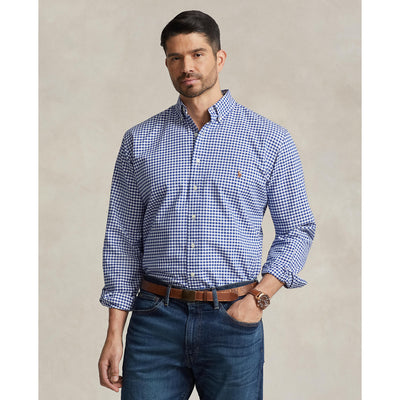 Polo Ralph Lauren - Oxford Shirt - Check - Big & Tall Sizes - Blue & White