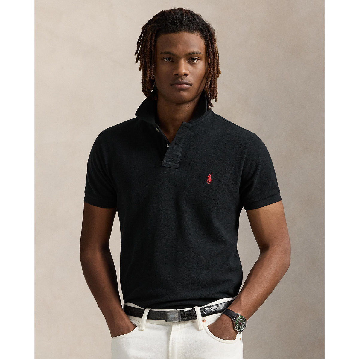 Polo Ralph Lauren - Mesh Polo - Black