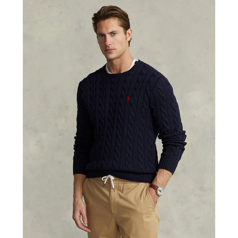 Polo Ralph Lauren - Cable Knit Cotton Sweater - Navy