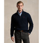 Polo Ralph Lauren - Cable Knit Cotton Zip-Collar Pullover - Hunter Navy