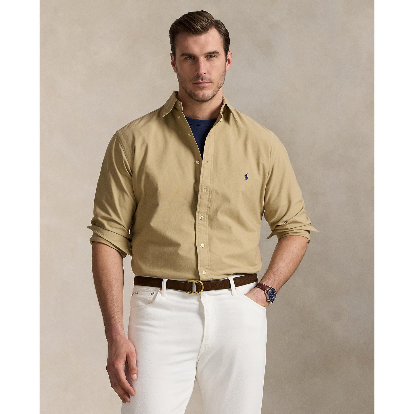 Polo Ralph Lauren - Oxford Shirt - Big & Tall Sizes - Surrey Tan
