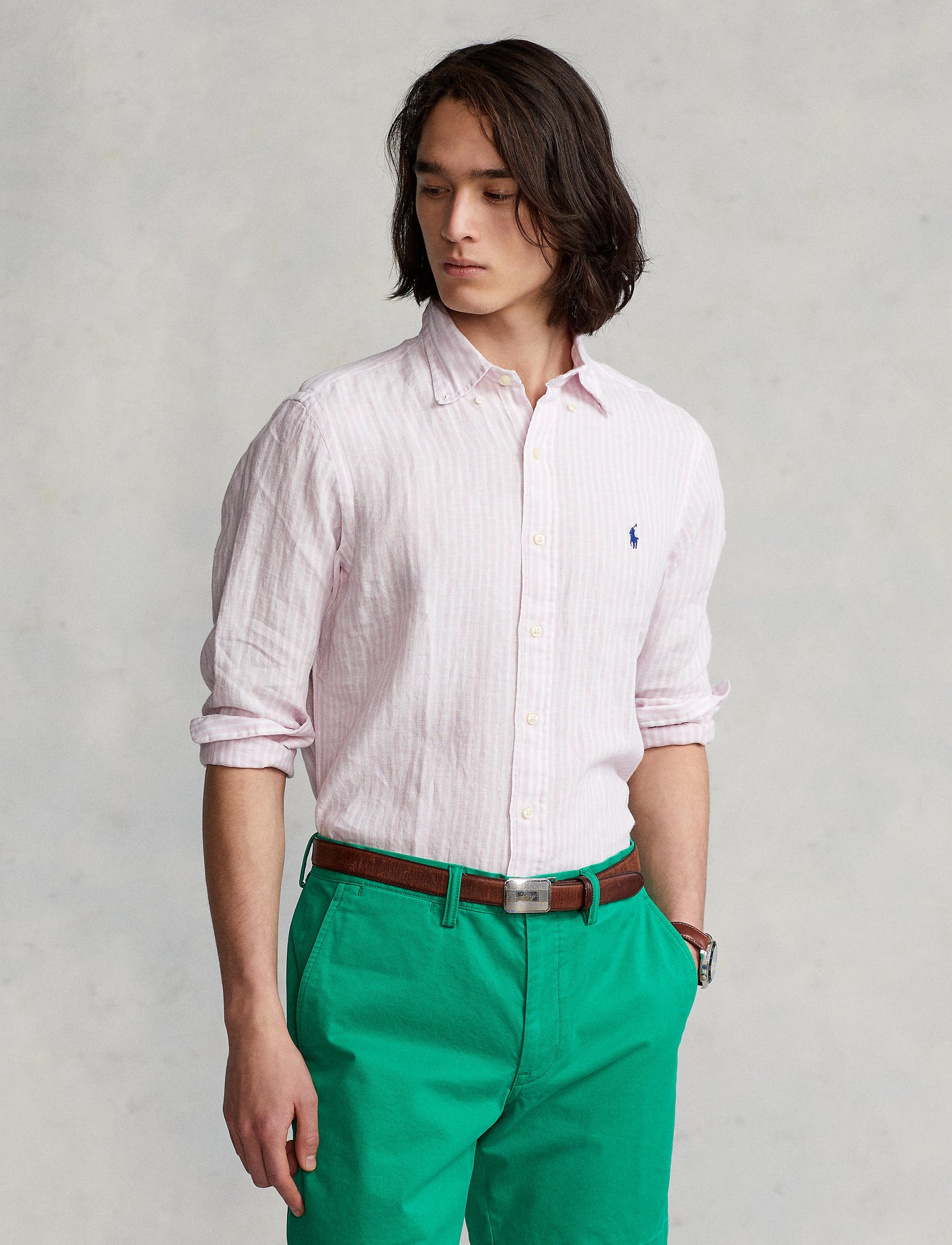 Polo Ralph Lauren - Linen Shirt - Stripe - Pink White