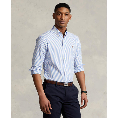 Oxford Shirt - Stripe - Blue & White – Blowes Clothing
