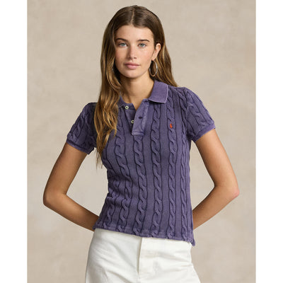 Polo Ralph Lauren - Cable-Knit Polo Shirt - Navy