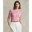 Cable-Knit Cotton Crewneck Sweater - Pink