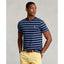 Polo Ralph Lauren - Custom Fit Jersey Crewneck T-Shirt - Stripe - Navy/Royal Heather