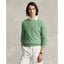 Mesh Knit Cotton Crewneck Sweater - Pistachio