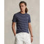 Custom Slim Fit Soft Cotton T-Shirt - French Navy/White