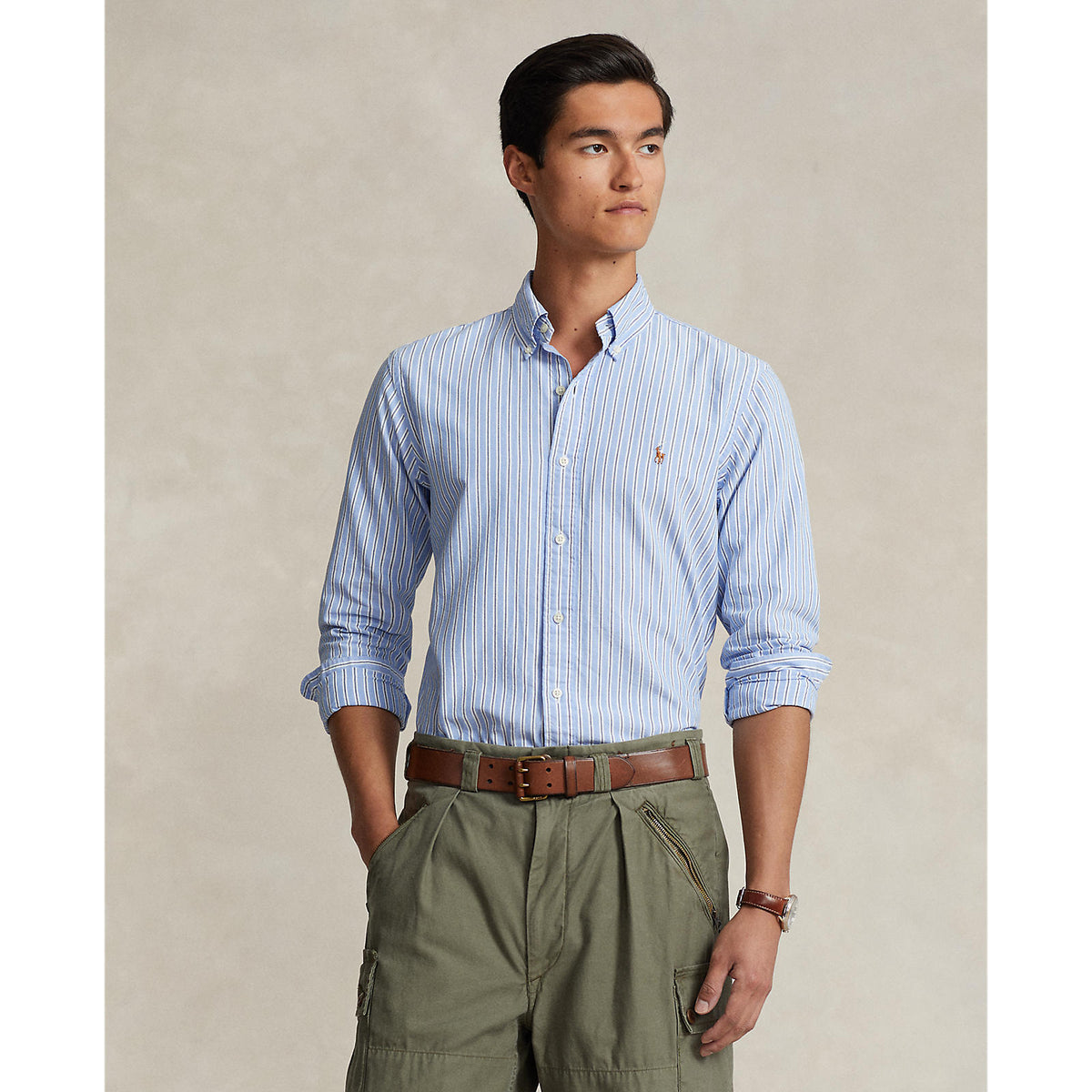 Polo Ralph Lauren - Oxford Shirt - Stripe - Blue & White