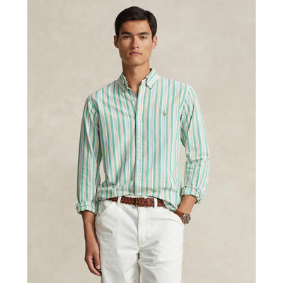 Polo Ralph Lauren - Oxford Shirt - Stripe - Green, White, Multi