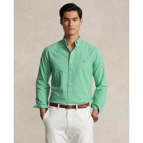 Polo-Ralph-Lauren-Custom-Fit-Gingham-Oxford-Shirt-Summer-Emerald/White