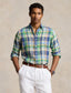 Polo Ralph Lauren - Linen Shirt - Check - Green, Blue Multi
