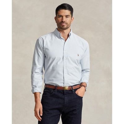 Polo Ralph Lauren - Oxford Shirt - Stripe - Big & Tall Sizes - Blue & White